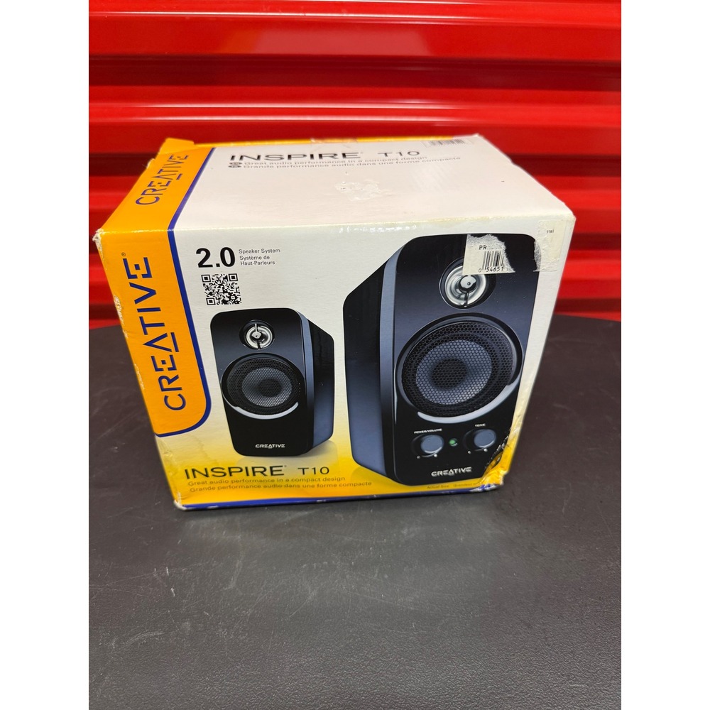 Creative Inspire T10 2.0 Multimedia Desktop Speaker System Black 51MF1601AA000 - Picture 2 of 3